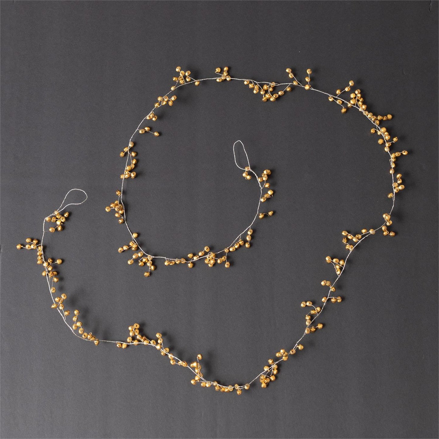 Tiny Gold Bells Garland- 72"L
