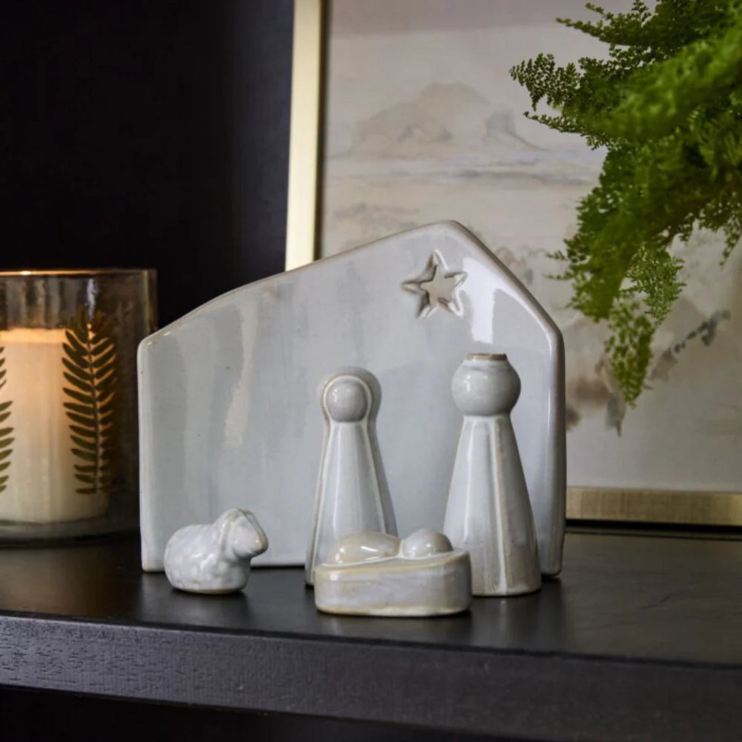 Ceramic Nativity -Set of 5