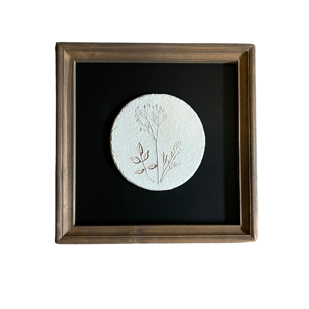 Pressed Wild Foliage Art 12"