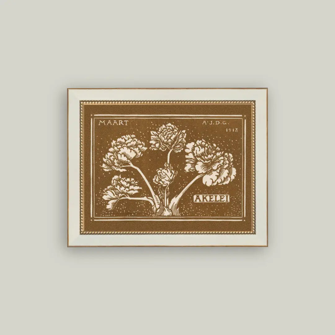 Maart Blossoms- 7x9 Cream Frame
