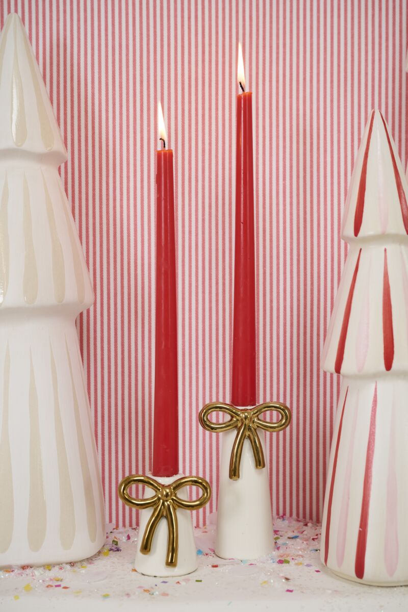 Bow Budvase/ Taper Holder