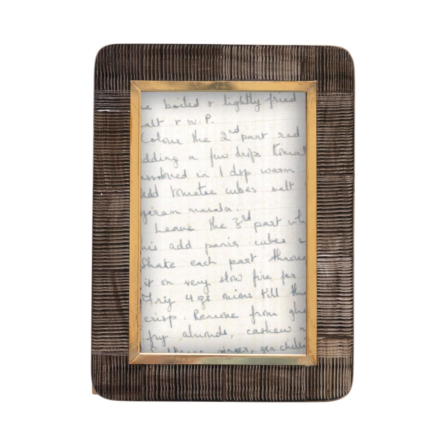 Hand-Craved Photo Frame- 7"H x 5-1/2"W
