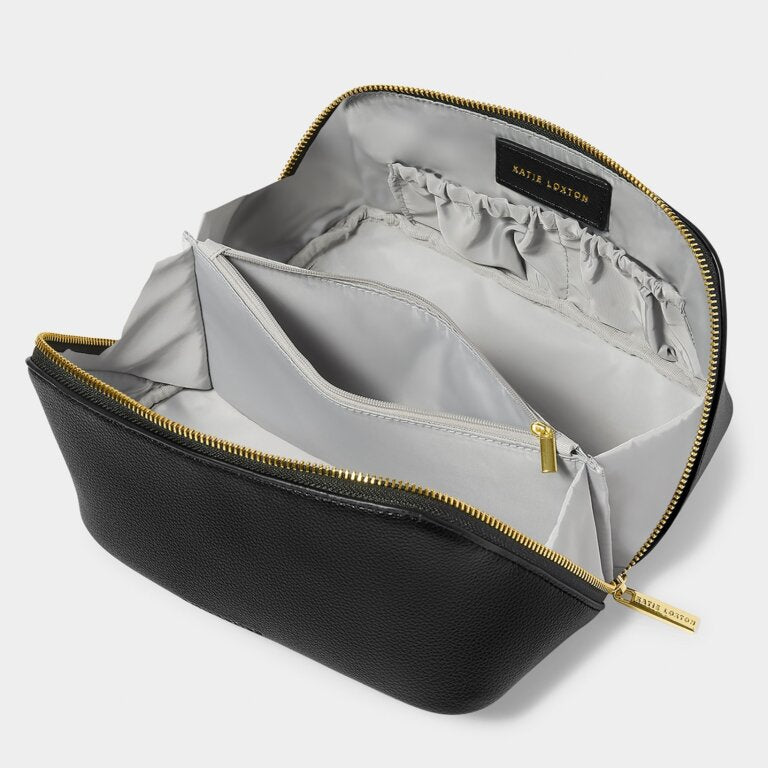 MEDIUM MAKEUP BAG- Black