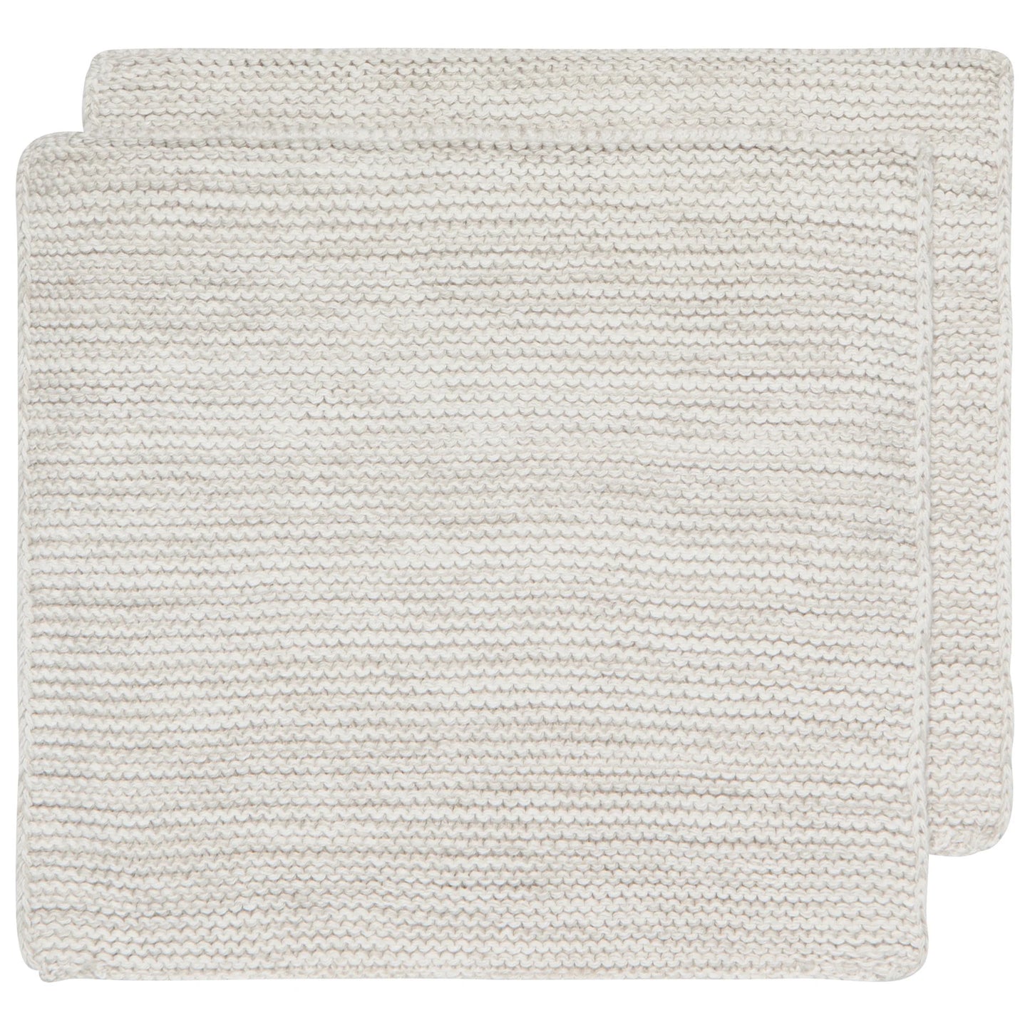 Dove Gray Knit Dishcloths/ Set of 2