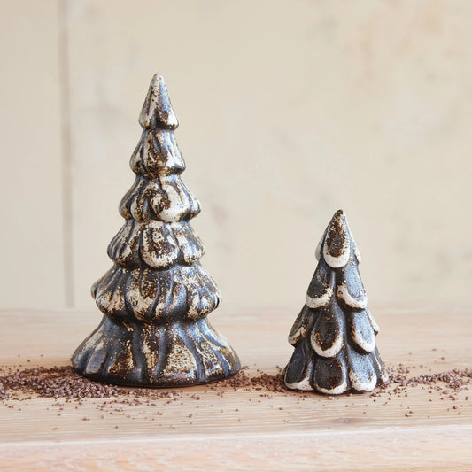 Stoneware Brown Tree- 7.5"
