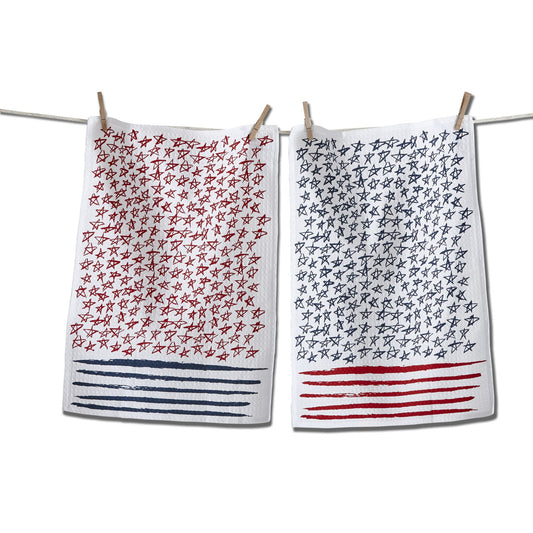 STARS & STRIPES TOWEL SET/2
