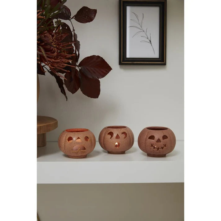 Grinning Pumpkin Votives- 3 styles