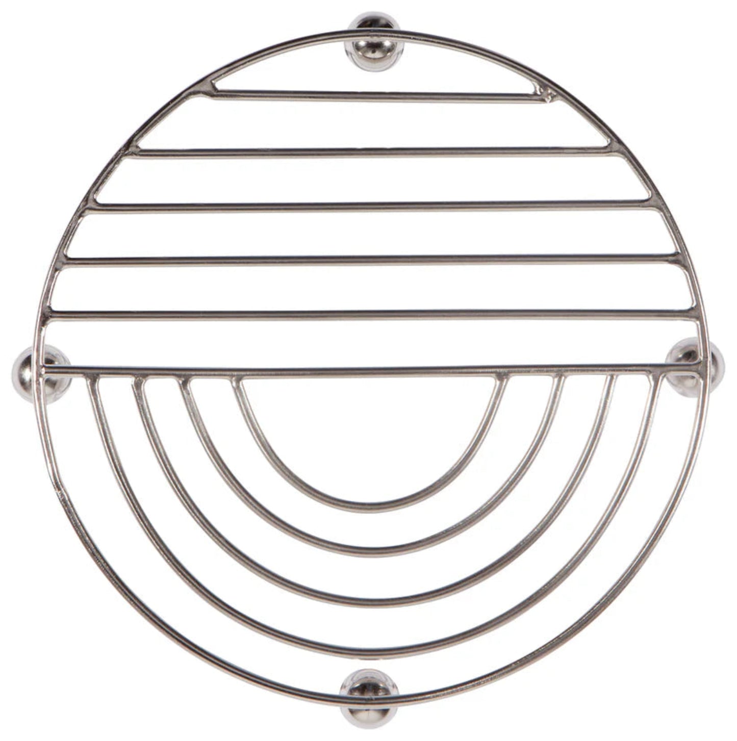 Sunup Brushed Steel Trivet - 8"