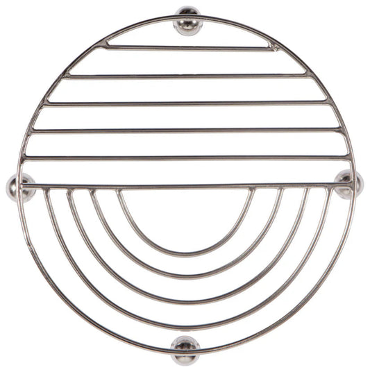 Sunup Brushed Steel Trivet - 8"