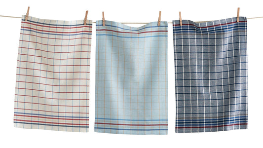 American Check Dishtowel Set/3