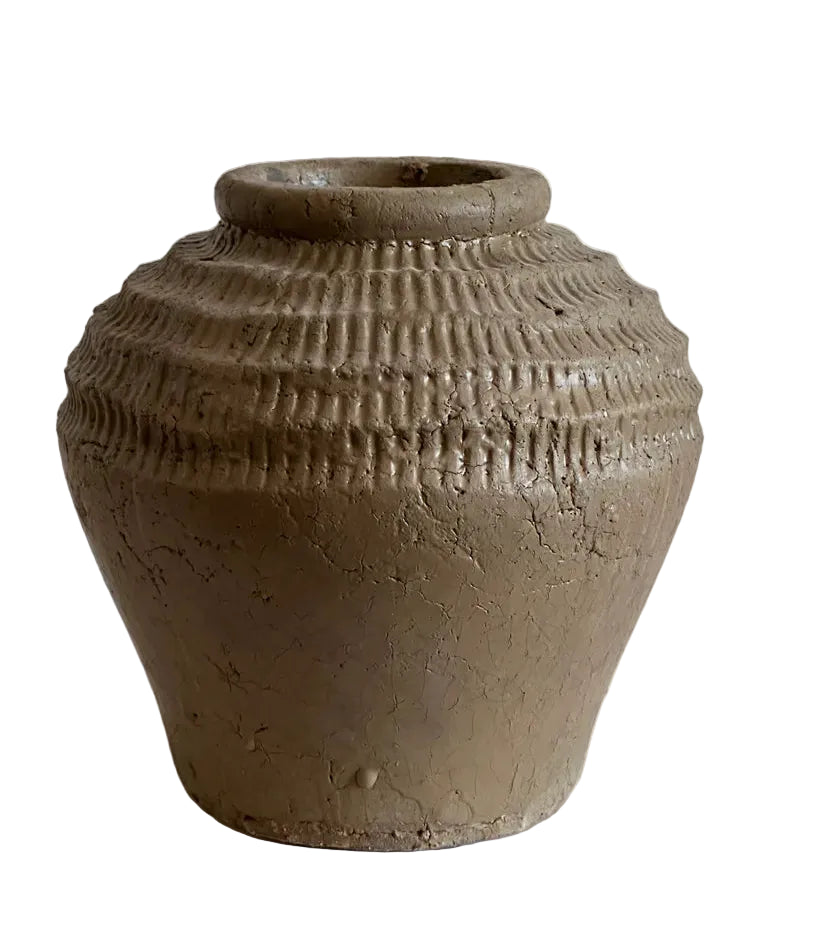 Brown Pattern Vase- 5.9"