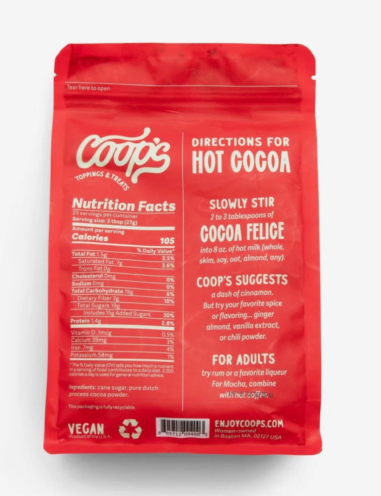 Coop's Hot Chocolate Mix 22oz.