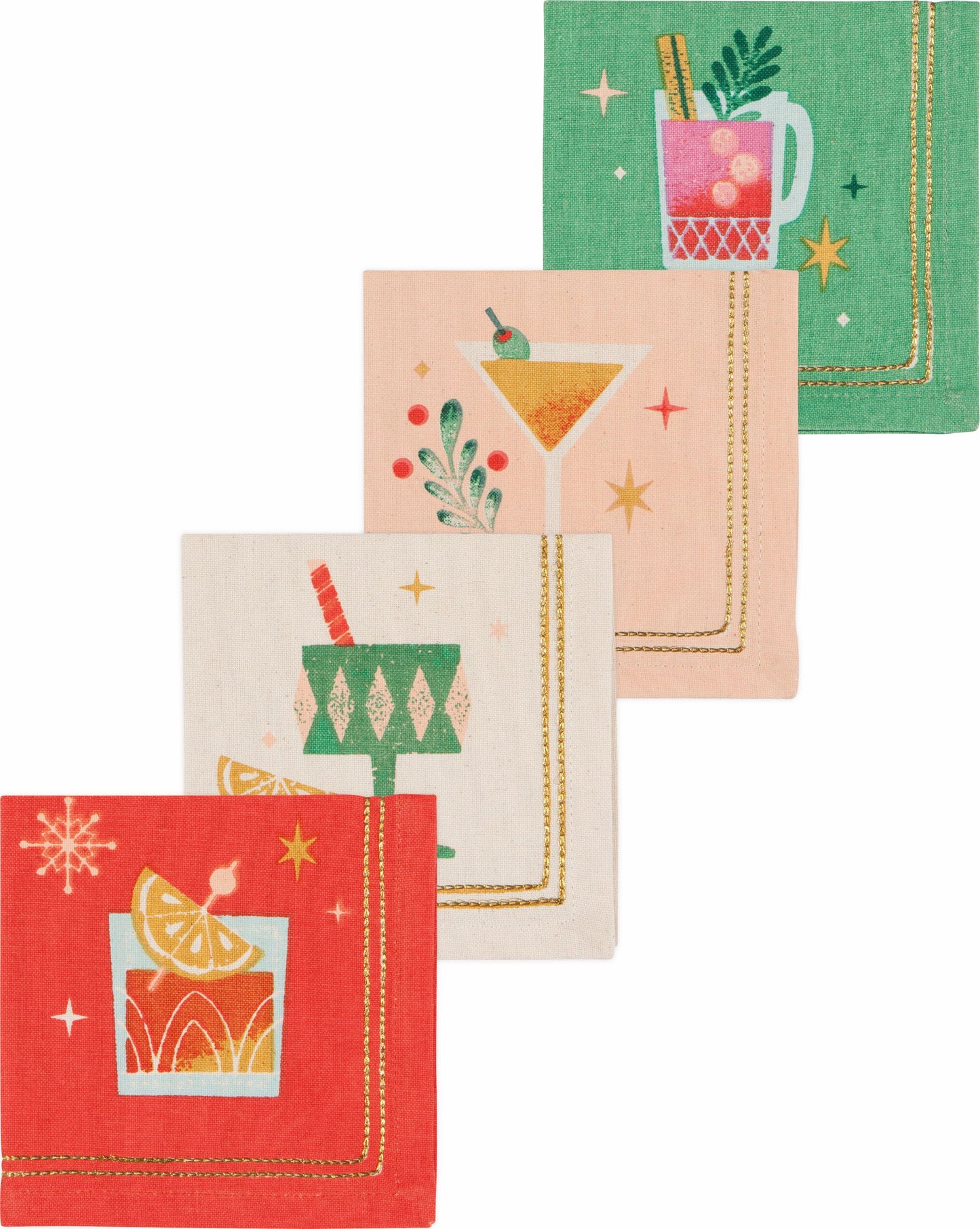 Cocktail Napkin Set/4