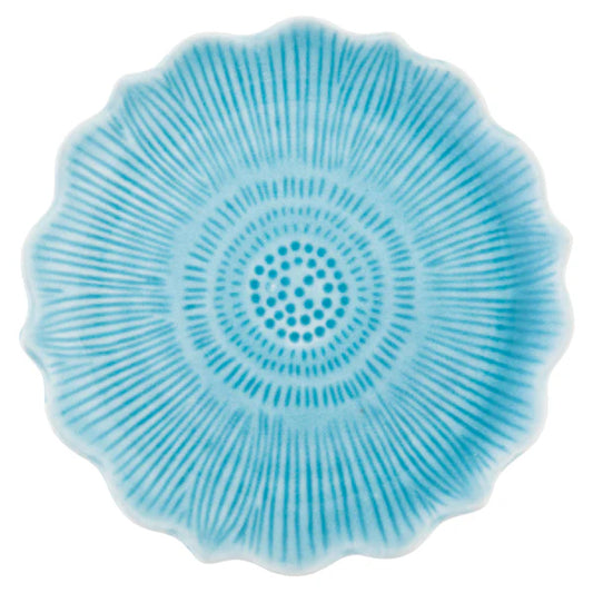 TRINKET TRAY-TURQUOISE FLOWER