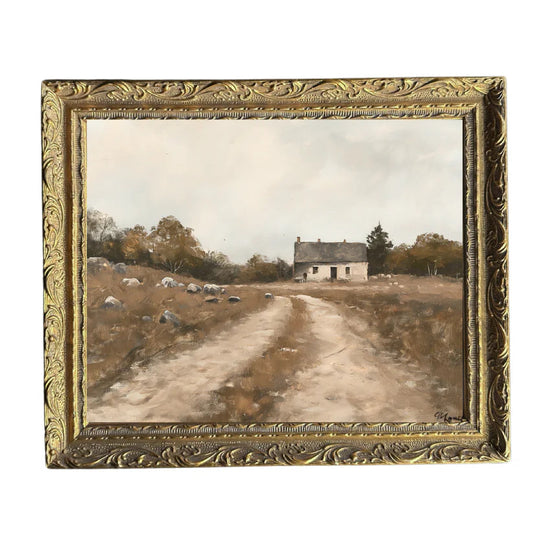 Vintage Farm House 5x7 Framed Art