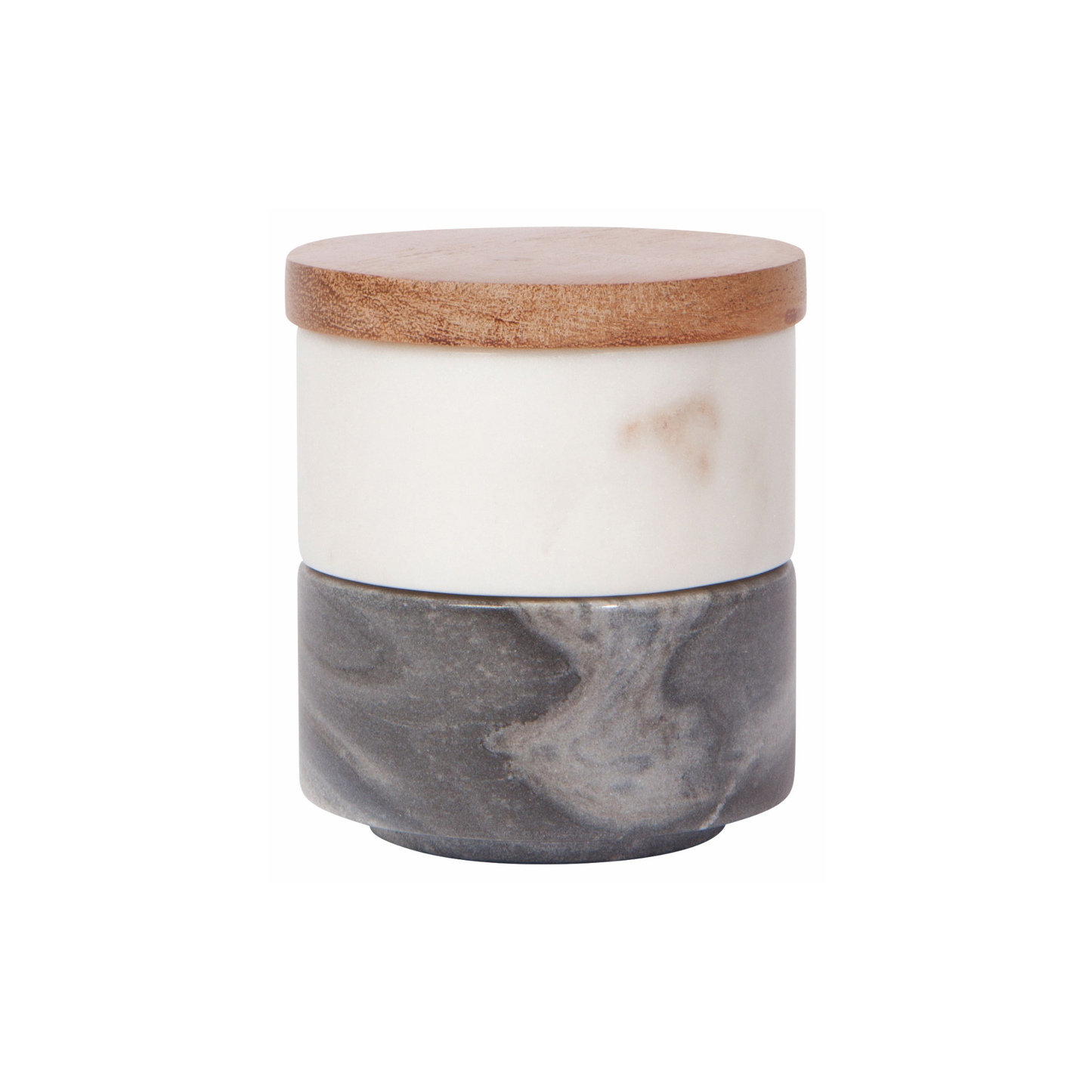 Salt Cellar White Marble + Slate