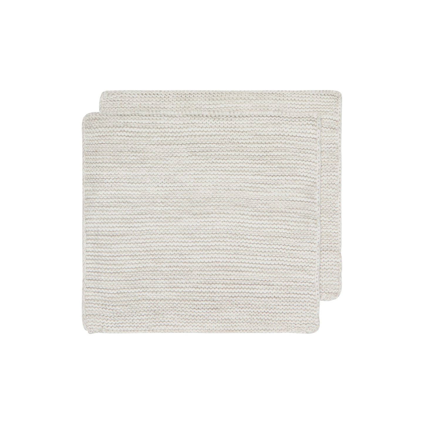 Dove Gray Knit Dishcloths/ Set of 2