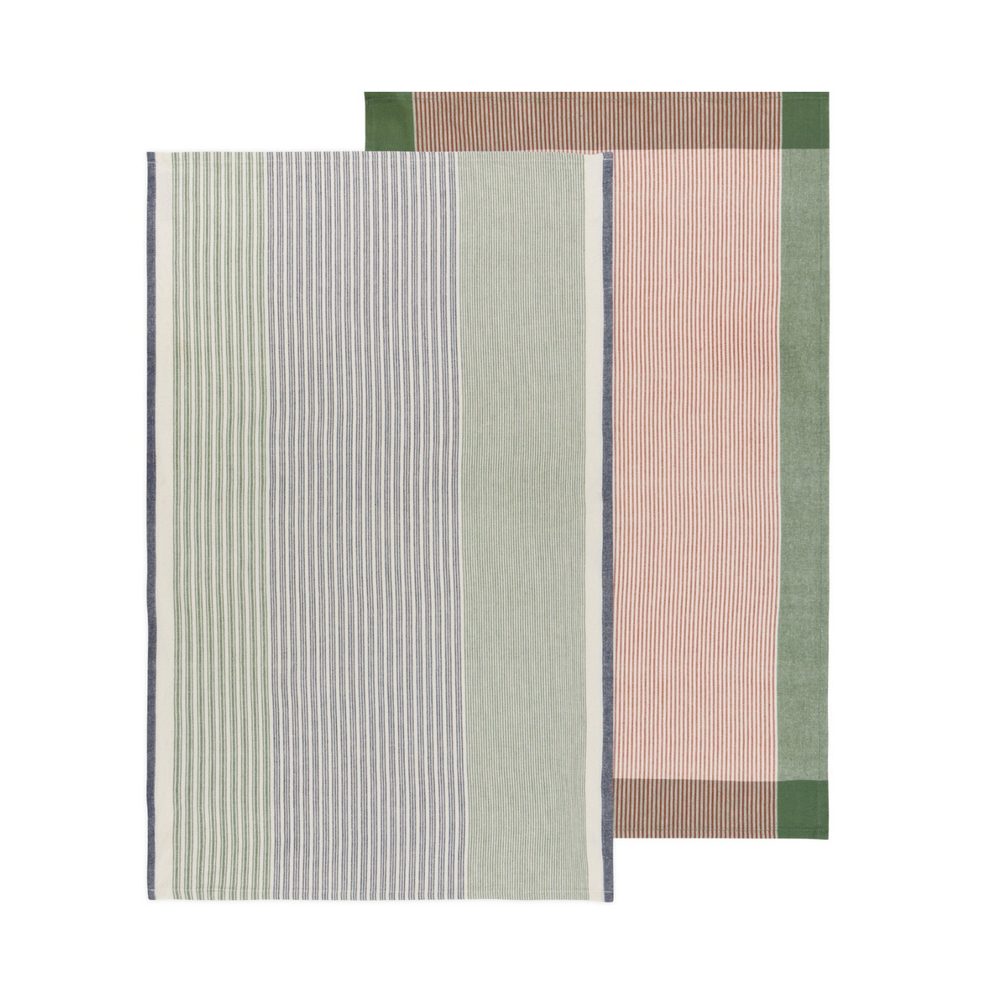 Array Stripe Jade Towels/ Set of 2
