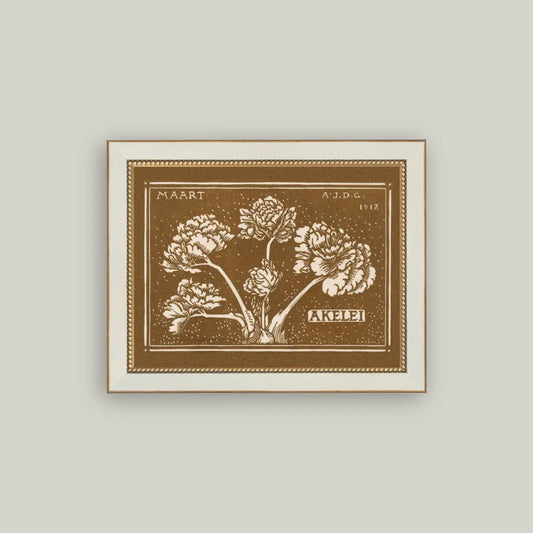 Maart Blossoms- 7x9 Cream Frame