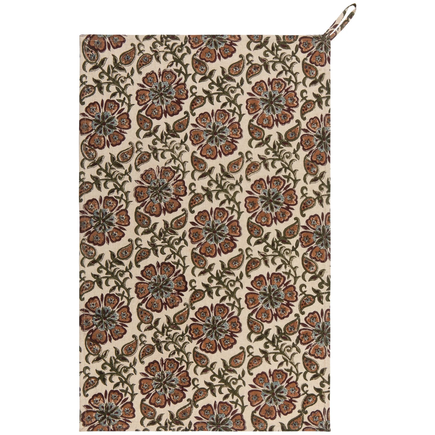 Block Print Dishtowel- Elysian