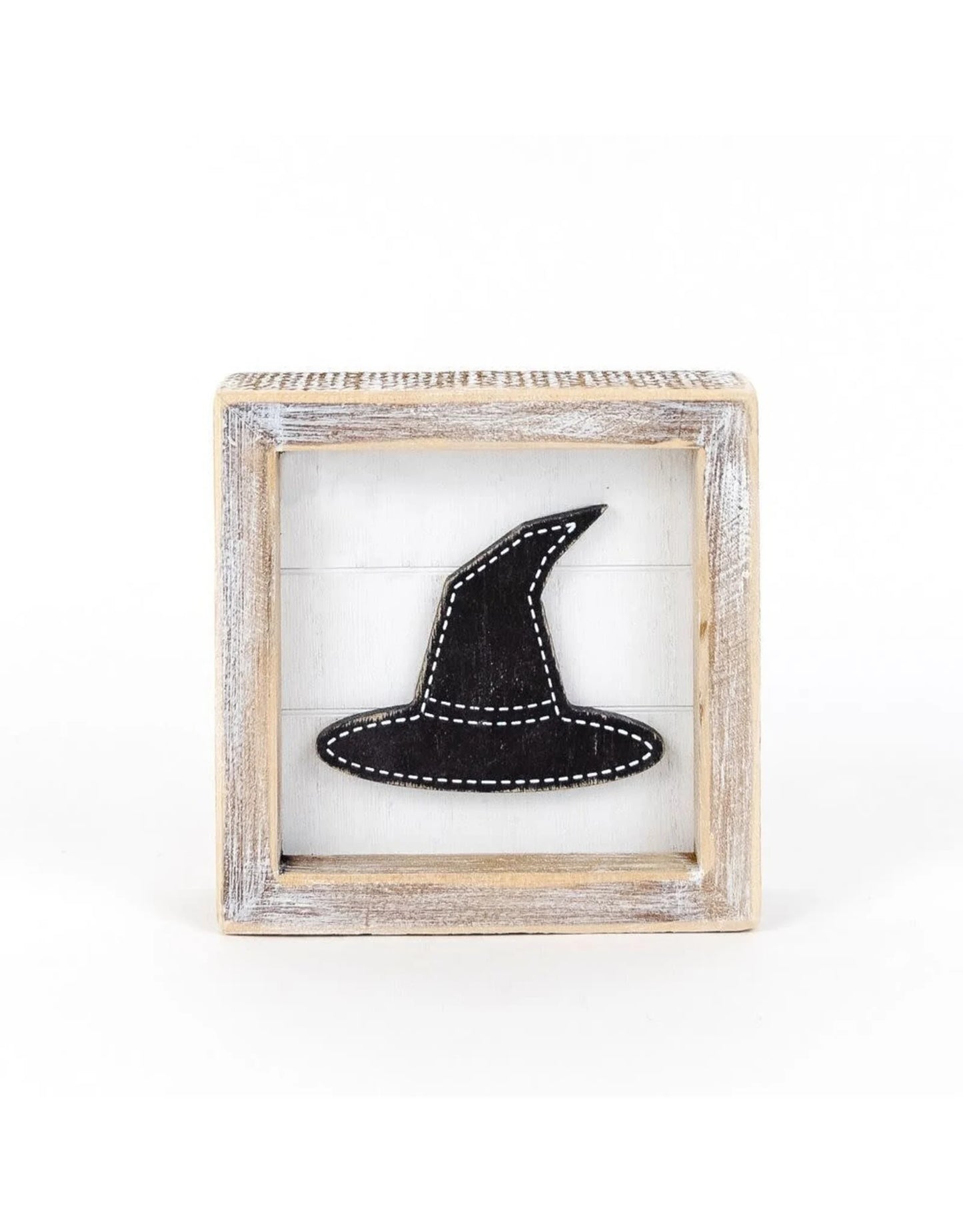 Double-Sided Hat/Leaf Sign