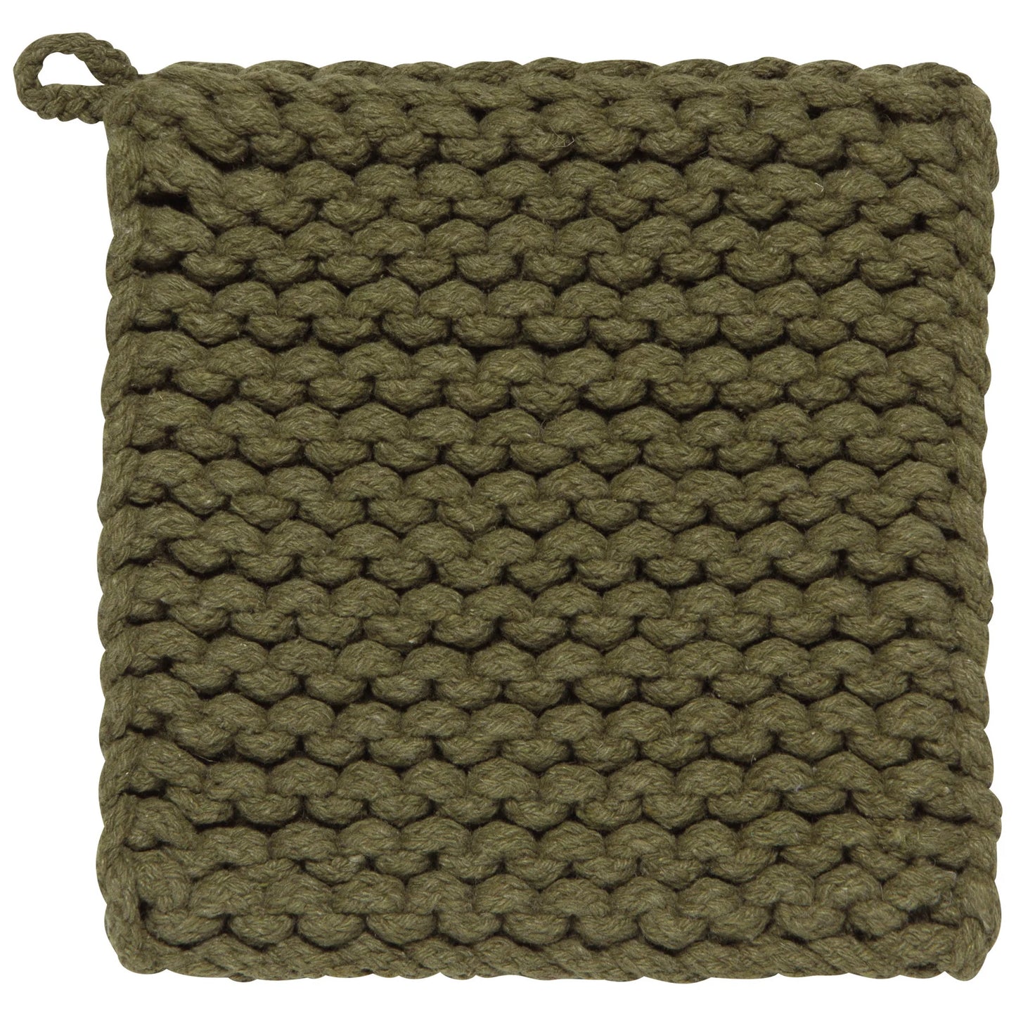 Olive Knit Potholder
