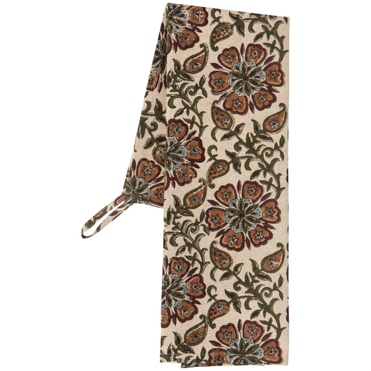 Block Print Dishtowel- Elysian