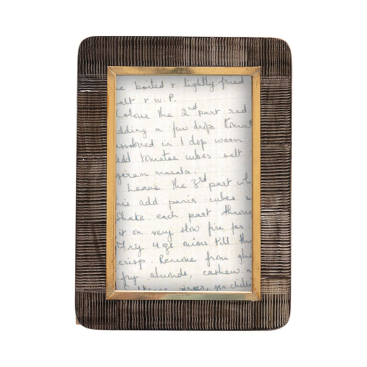 Hand-Craved Photo Frame- 7"H x 5-1/2"W