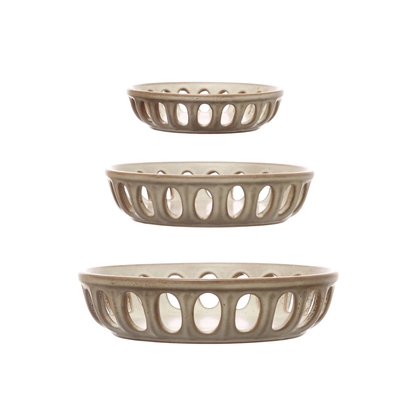 Round Stoneware Baker Bowls