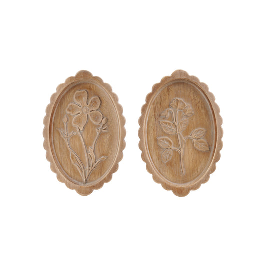 Wood Scalloped Wall Décor, 2 Styles