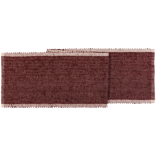 Lattice Table Runner 72"- Garnet