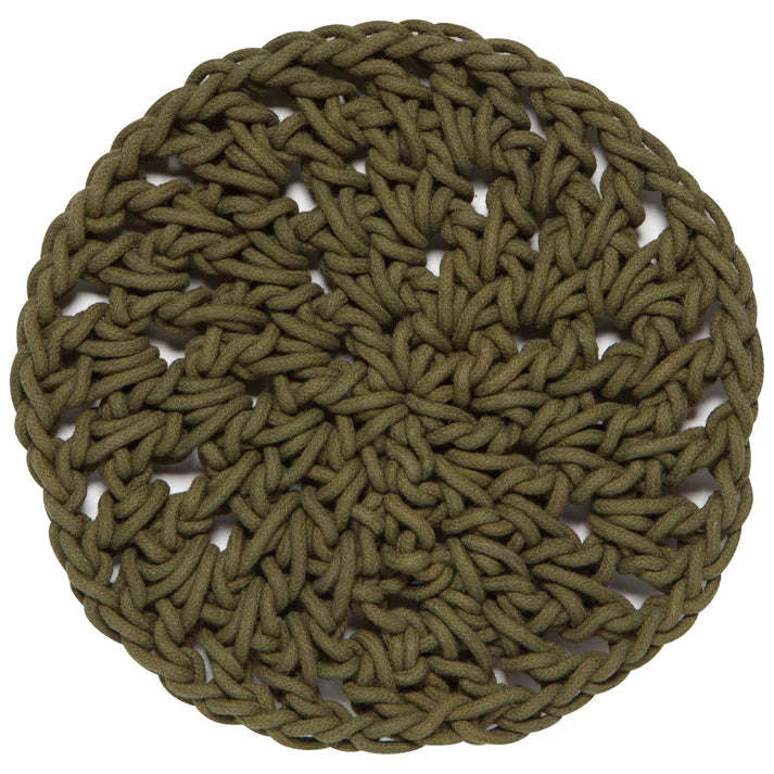 Knot Trivet- Olive
