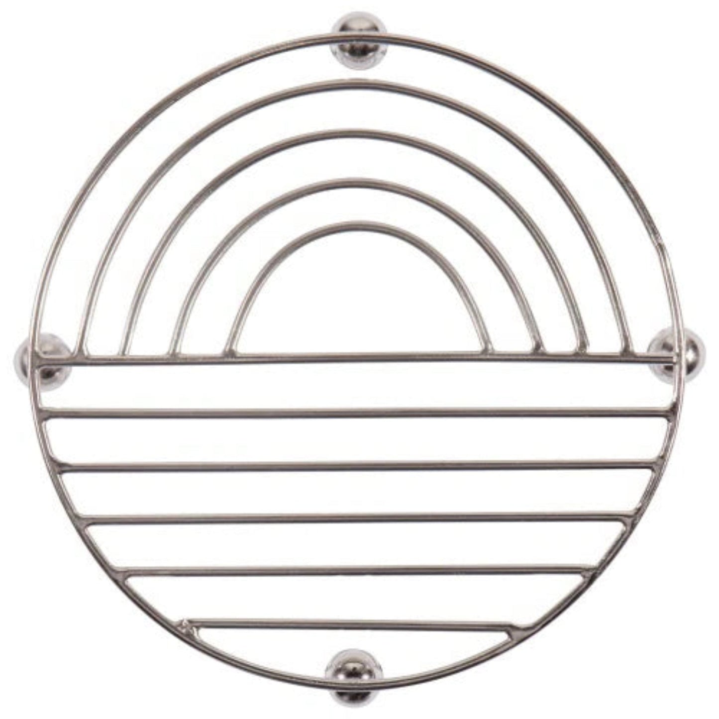 Sunup Brushed Steel Trivet- 6"