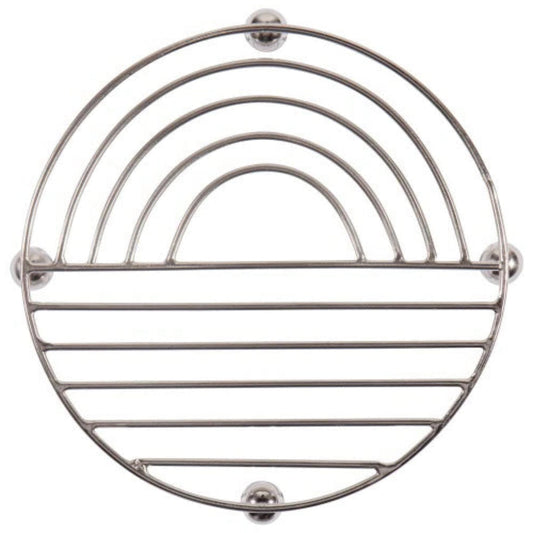Sunup Brushed Steel Trivet- 6"