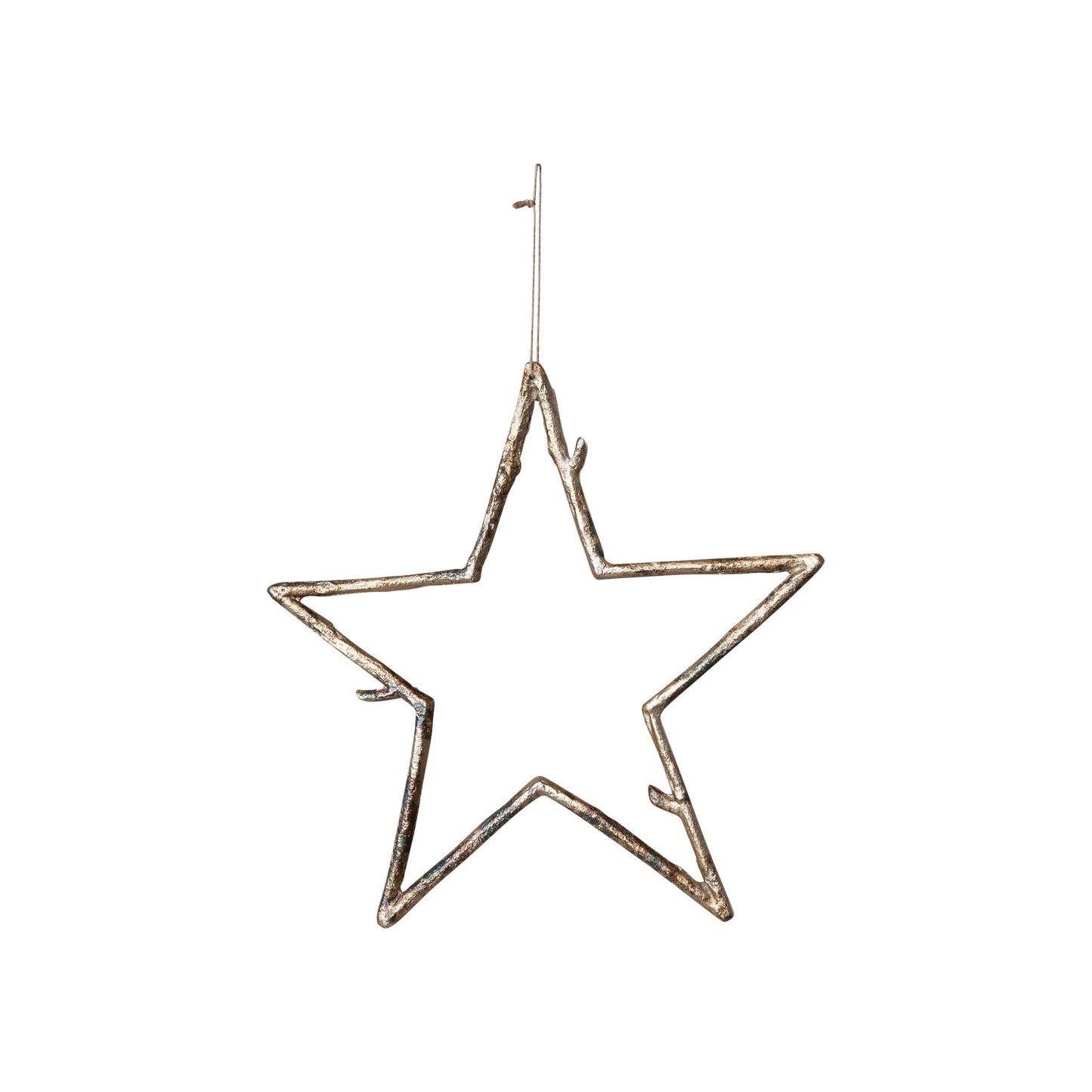 Metal Twig Star Ornament