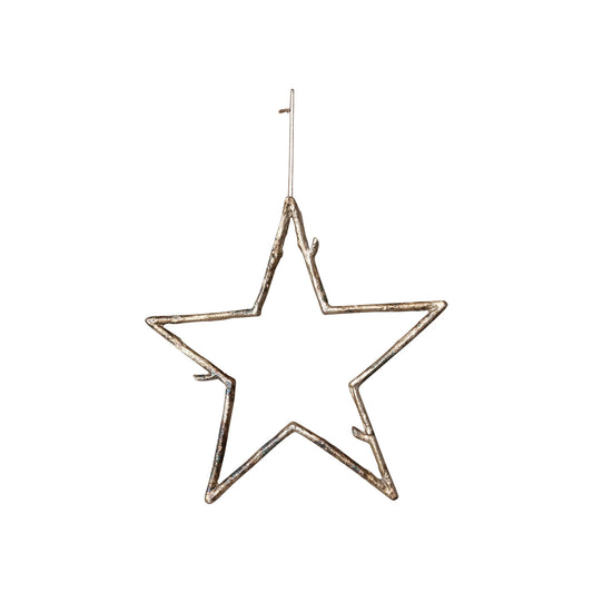 Metal Twig Star Ornament