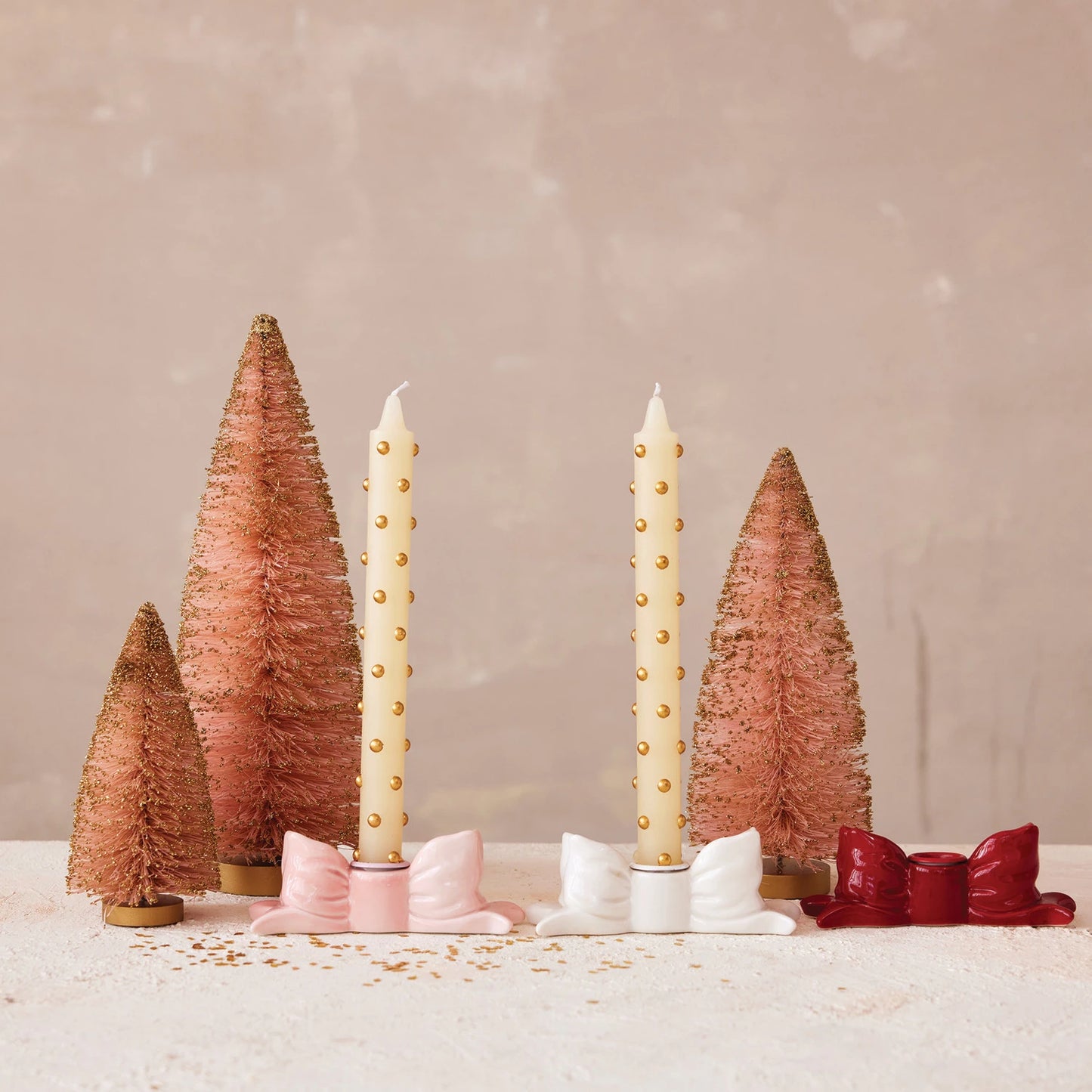 Bow Shaped Taper Holder- 3 Colors